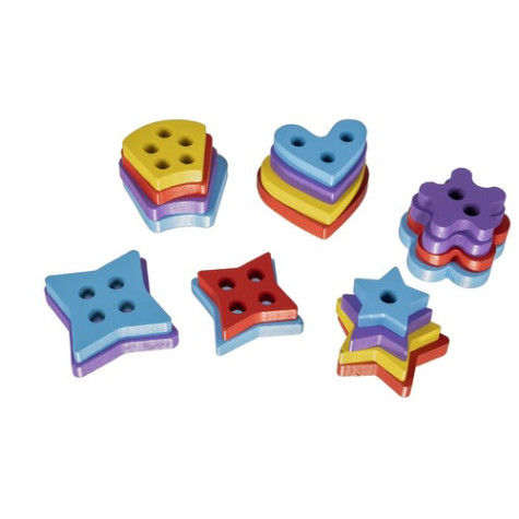 Dřevěná vkládačka hra rybaření Kruzzel 22565 ~ 4