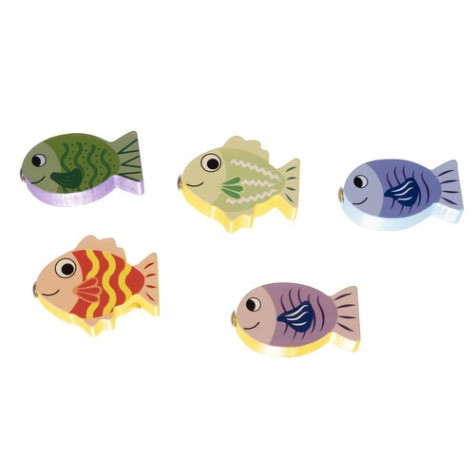 Dřevěná vkládačka hra rybaření Kruzzel 22565 ~ 7