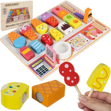 Dřevěná zmrzlinárna Kruzzel 22494 ~ 1