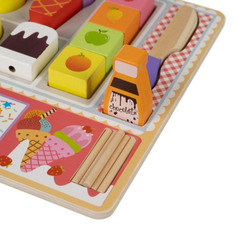 Dřevěná zmrzlinárna Kruzzel 22494 ~ 7