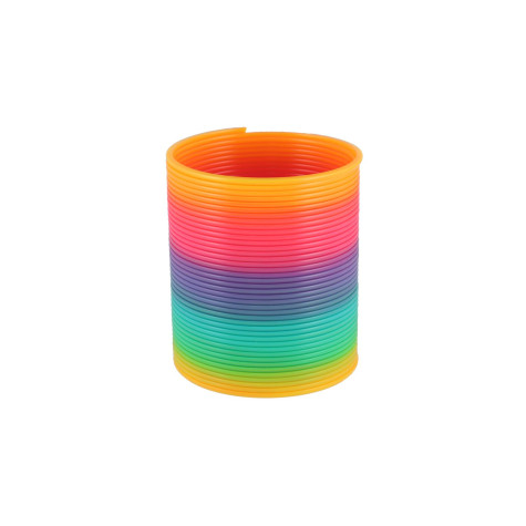 Teddies Spirála pružina duhová plast průměr 8,5cm ~ 5