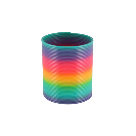 Teddies Spirála pružina duhová plast průměr 8,5cm ~ 6