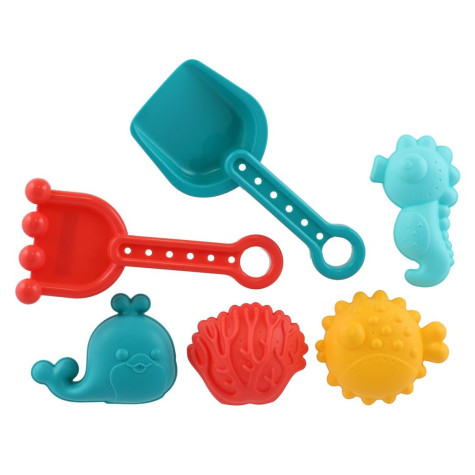 Teddies Sada na písek Mořský svět 6ks v síťce ~ 4