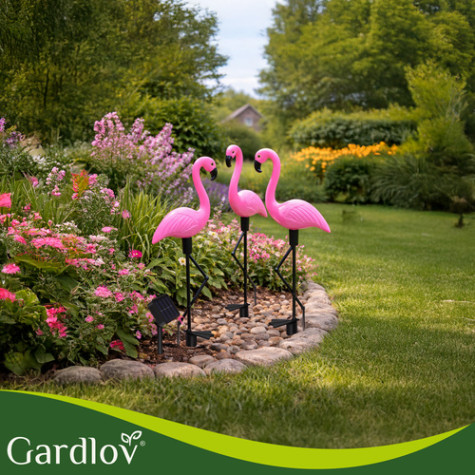 Solární zahradní lampa Plameňák Gardlov 21151 ~ 7