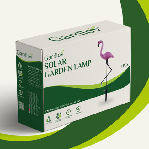 Solární zahradní lampa Plameňák Gardlov 21151 ~ 8