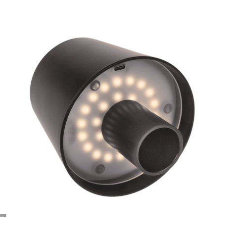 LED lampička na láhev vína - černá ~ 2