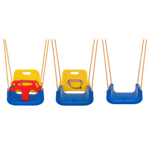 Dětská plastová houpačka 3v1 barevná Kruzzel 23552 ~ 2