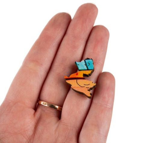 Dřevěné puzzle Barevná kočka Kruzzel 22878 ~ 4