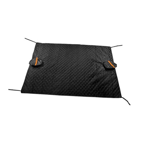 Sluneční clona na čelní okno auta 242x142cm černá ~ 4