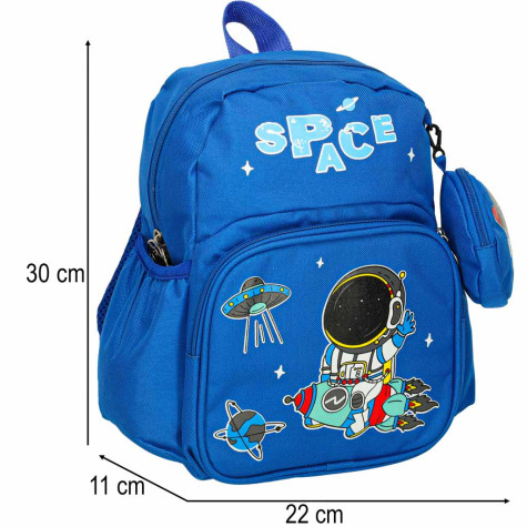 Školní dětský batoh 30x22x11cm Kosmonaut ~ 9