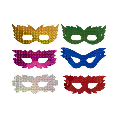 Albi Škrabošky barevné holografické tvary 6 ks