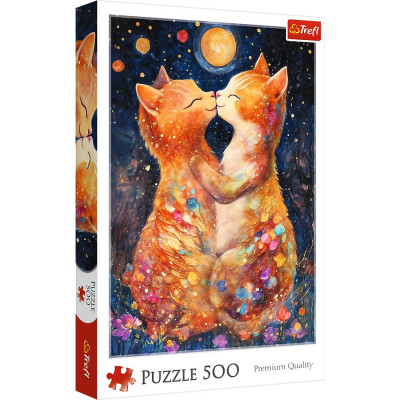 Trefl Puzzle Polibek za měsíčního svitu 500 dílků
