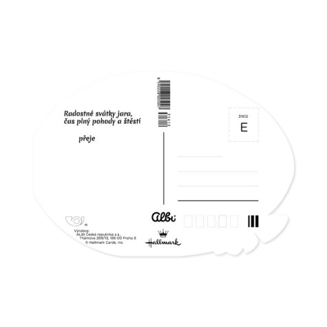 Albi Pohlednice - Květy a motýli ve vajíčku ~ 2