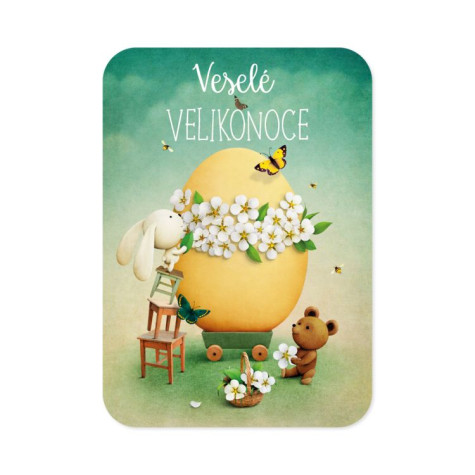 Albi Pohlednice - Zajíc s medvídkem a vejce ~ 1