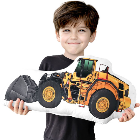 Tvarovaný polštář 52x28x6cm Bagr ~ 2