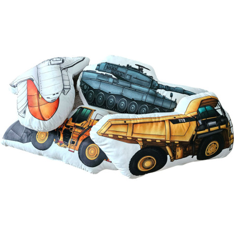 Tvarovaný polštář 48x38x6cm Raketa ~ 4