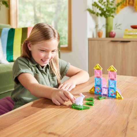 Magna-Tiles microMAGS Spring Garden Travel Set 24 dílů ~ 3