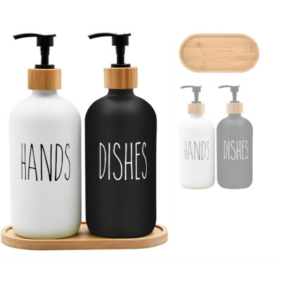 Sada dávkovačů s pumpičkou 2 ks na podnose