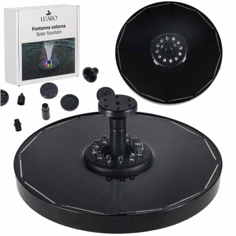 Solární zahradní LED fontána ~ 1