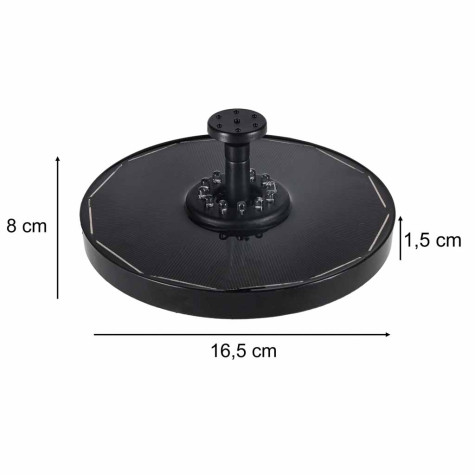 Solární zahradní LED fontána ~ 9