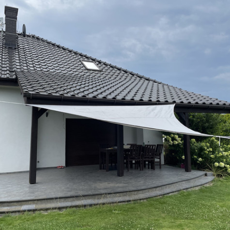 Sluneční plachta 4x4x4m šedá Gardlov 23141 ~ 4