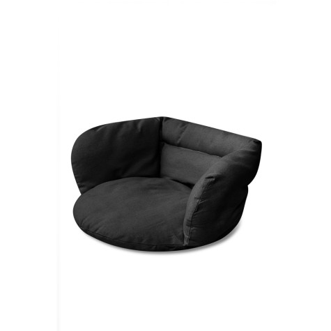 Polštář do houpačky Čapí hnízdo 56x63x36cm - černý ~ 2