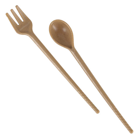 Svačinový box s přihrádkami patrový 750 ml béžový ~ 6