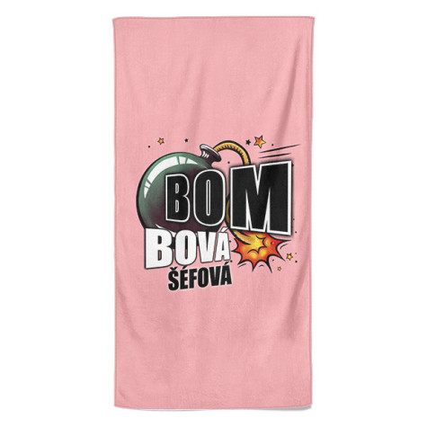 Osuška 140 x 70 cm - Bombová šéfová ~ 1
