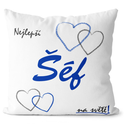 Polštář 40 x 40 cm - Nejlepší šéf
