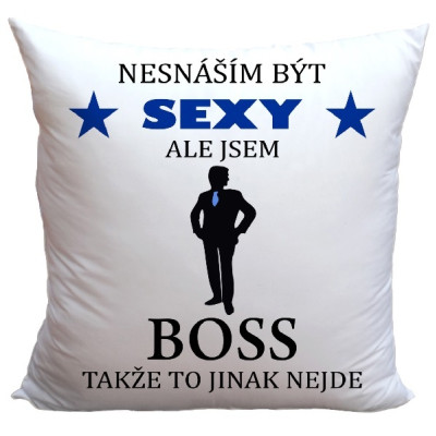 Polštář 40 x 40 cm - Sexy boss