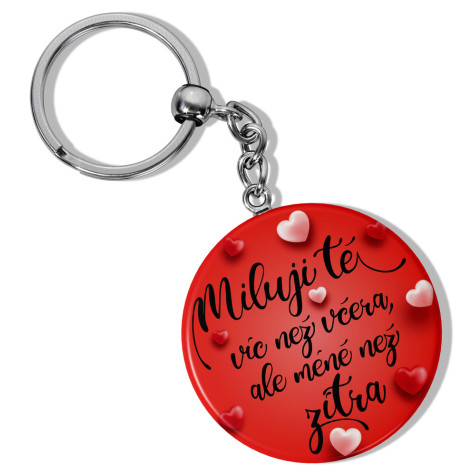 Klíčenka s otvírákem - Miluji tě víc než včera ~ 1