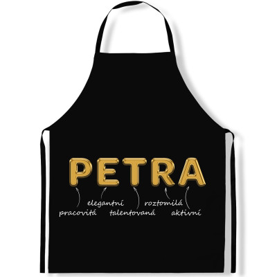 Zástěra kuchařská GOLD - Petra