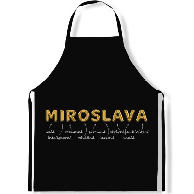 Zástěra kuchařská GOLD - Miroslava
