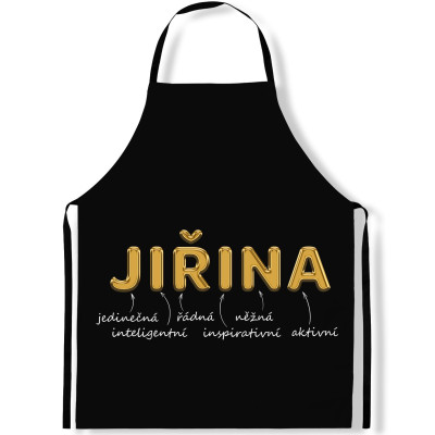 Zástěra kuchařská GOLD - Jiřina