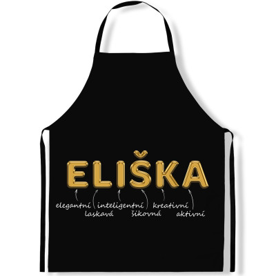 Zástěra kuchařská GOLD - Eliška