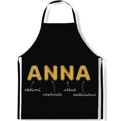 Zástěra kuchařská GOLD - Anna