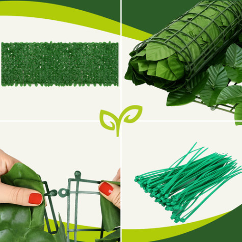 Umělý živý plot na balkon 300x100cm Gardlov 25343 ~ 3