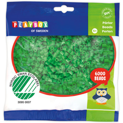 Playbox Zažehlovací korálky 6 000 ks - zelené