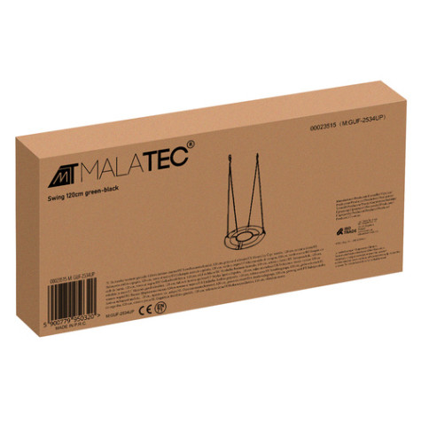 Houpačka čapí hnízdo 120 cm zeleno-černá Malatec 23515 ~ 9