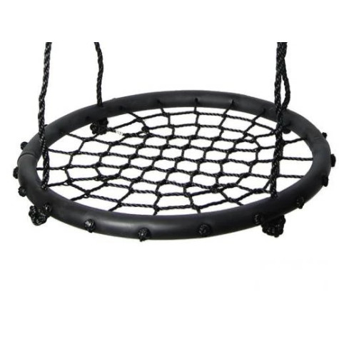 Houpačka čapí hnízdo 100 cm černá síť Malatec 23513 ~ 2