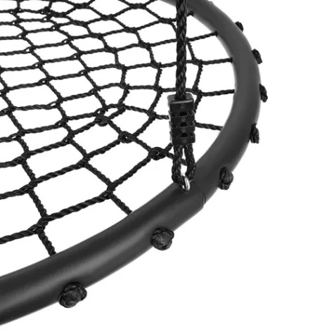 Houpačka čapí hnízdo 100 cm černá síť Malatec 23513 ~ 4
