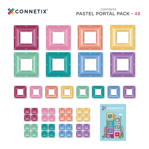 CONNETIX Pastel Portal Pack 48 dílů ~ 7