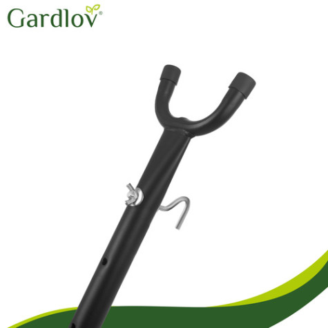 Zahradní houpací síť 200x150cm šedá s rámem Gardlov 27293 ~ 6