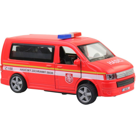 MaDe Auto na natažení Hasičská dodávka 14 cm ~ 3