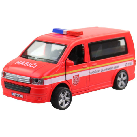 MaDe Auto na natažení Hasičská dodávka 14 cm ~ 6
