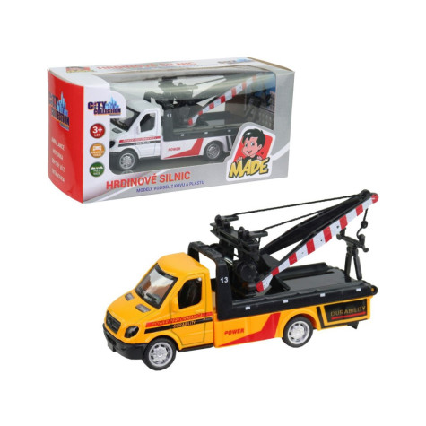 MaDe Auto odtahovka zpětný chod 10,5 cm žlutá ~ 4