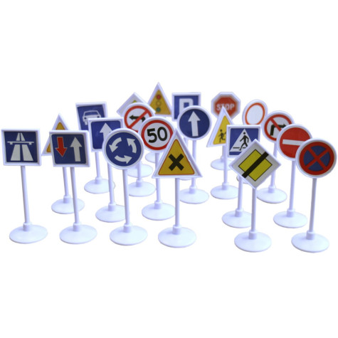 MaDe Dopravní značky na kartě 21 ks ~ 2