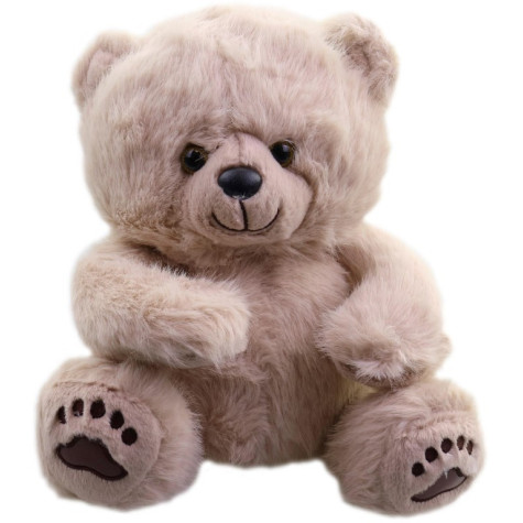 MaDe Medvídek plyšový světlý 28 cm béžový ~ 2