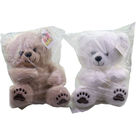 MaDe Medvídek plyšový světlý 28 cm béžový ~ 3