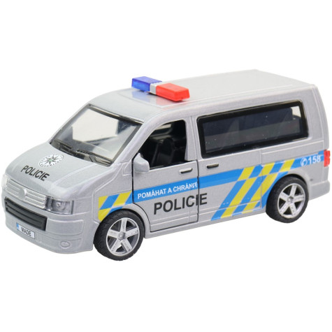 MaDe Auto na natažení Policejní dodávka 14 cm ~ 2